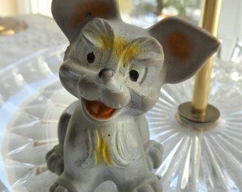 Jouet, chiot, « Clochard » de La Belle et le Clochard, Disney, figurine jouet ancienne Disney, Walt Disney Productions