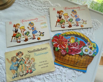 Nadelmäppchen, Hosenmatz, Nesthäkchen's, Blumenkorb