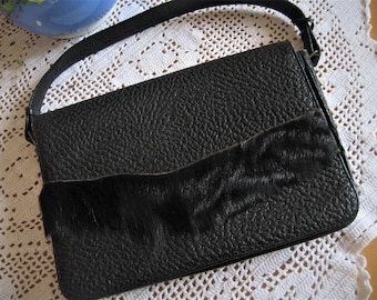 Handtasche schwarz, Vintage