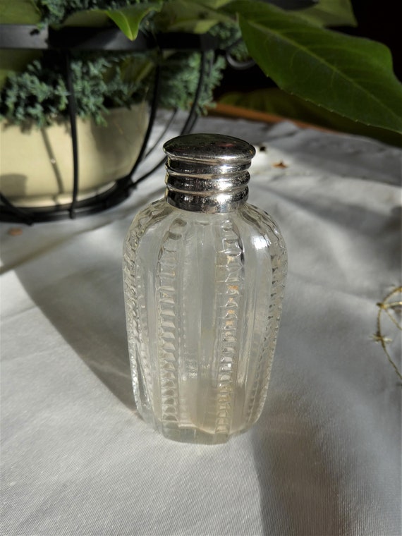 Antikes Glasflakon, Parfumflakon, um 1900, Jugendstil
