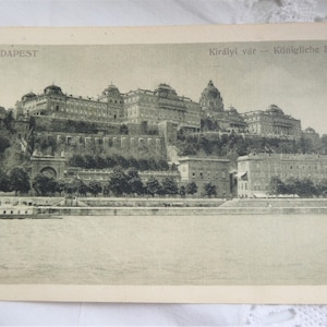 Ancienne carte de voeux, Budapest, K.u.K. Centre de censure de Belgrade, à une Miss Anna Zimmermann, Art Nouveau