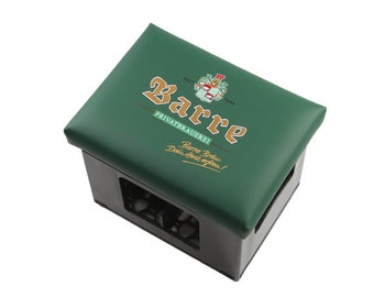 Beer crate seat cushion - Barre Bräu green