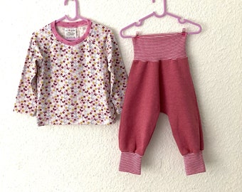 Langarmshirt und Winterhose für kleine Mädchen