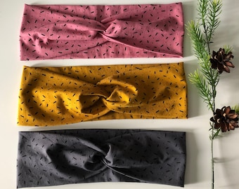 Headband, wide knotted hairband, turban hairband, hairband for women and girls