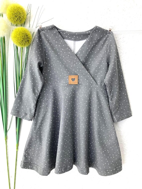 slim fit dress slacks Zoe Ltd. Girls Henley Slate Party Dress Grey / Y/XXL (16)