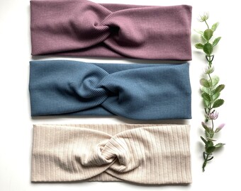 Headband, wide knotted hairband, turban hairband, hairband for women and girls