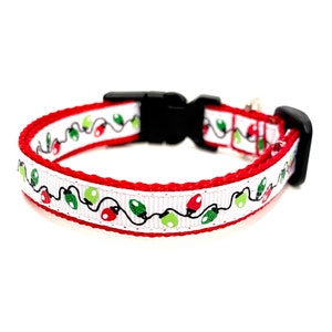 Christmas Lights Seasonal Breakaway Cat Collar