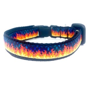 Flames Breakaway Cat Collar