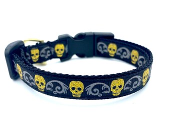 Glitter Skulls Breakaway Cat Collar