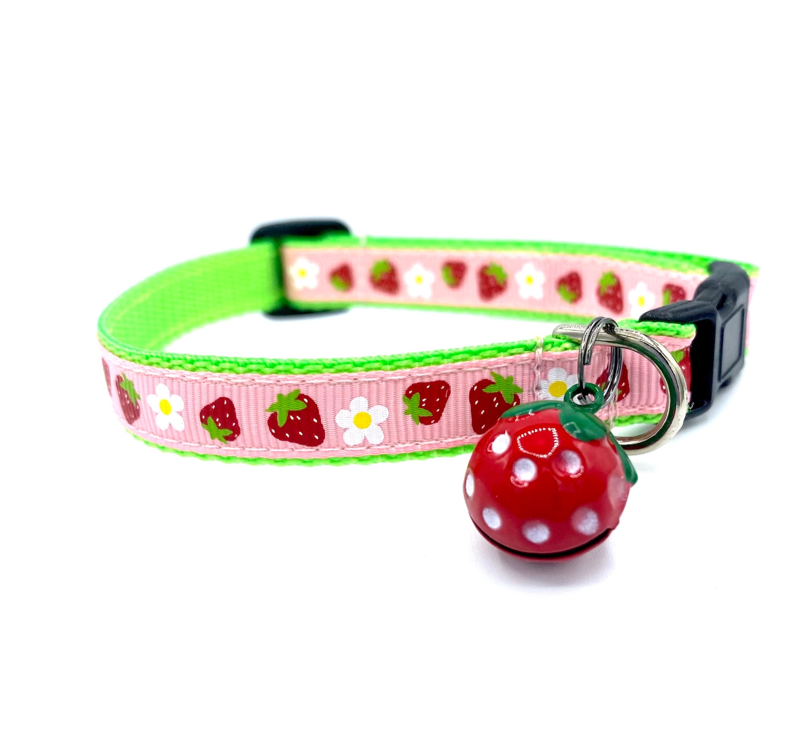 Strawberry Breakaway Cat Collar Etsy