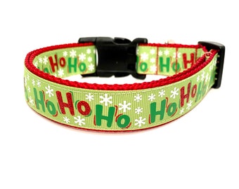 Ho Ho Ho Holiday Seasonal Christmas Dog Collar