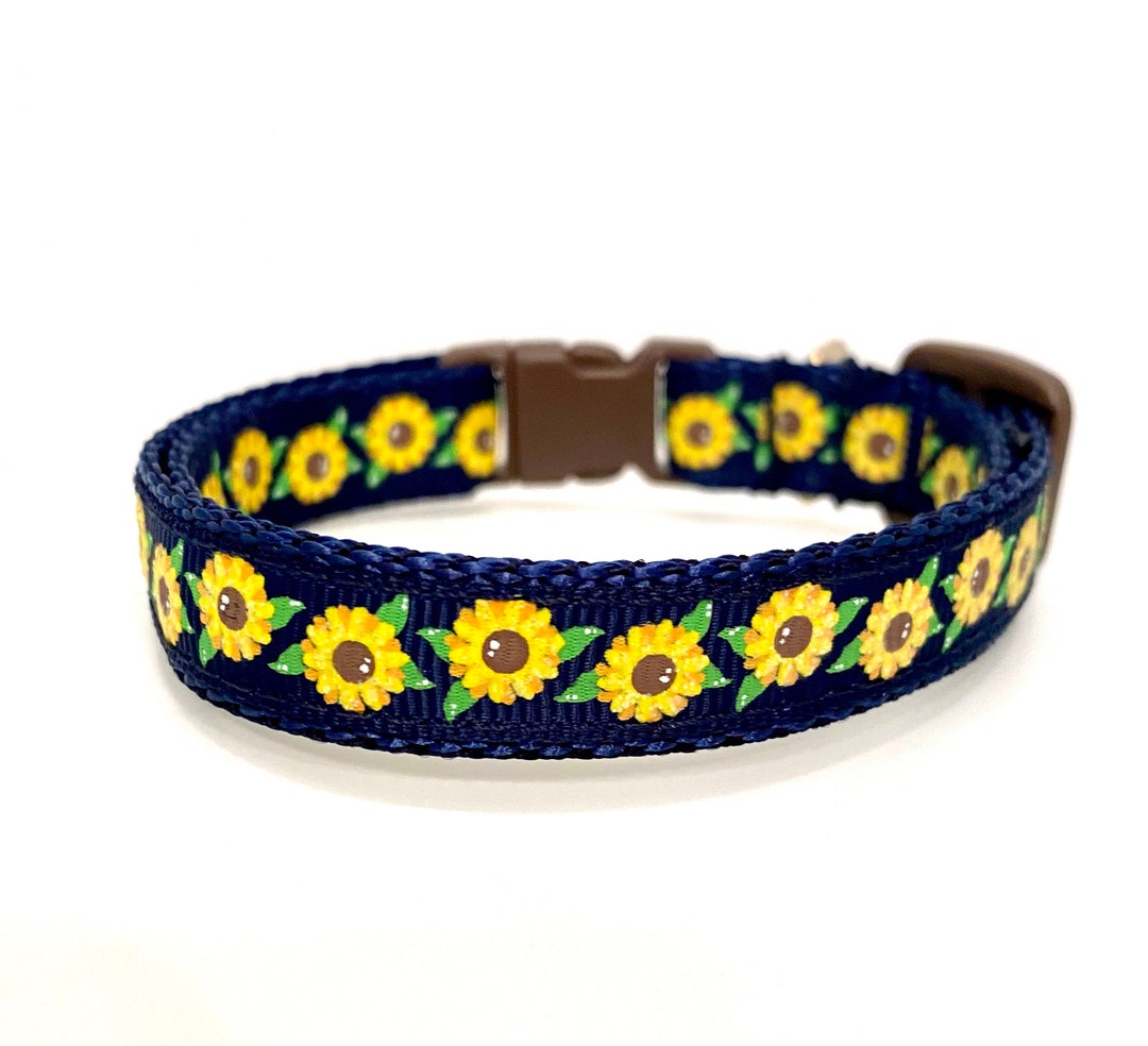 Sunflower Breakaway Cat Collar Etsy