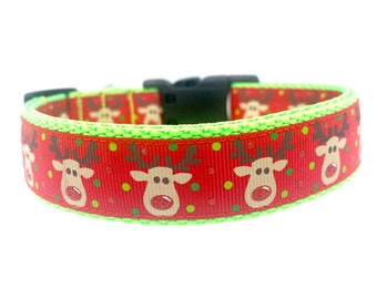 Reindeer Christmas Dog Collar