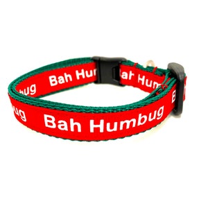 Humbug Christmas Tiny Dog Collar