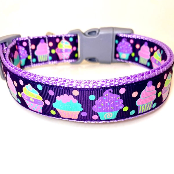 Cupcakes Dog Collar