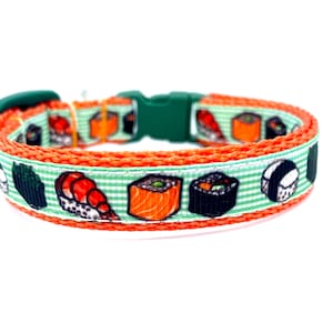 Sushi Breakaway Cat Collar