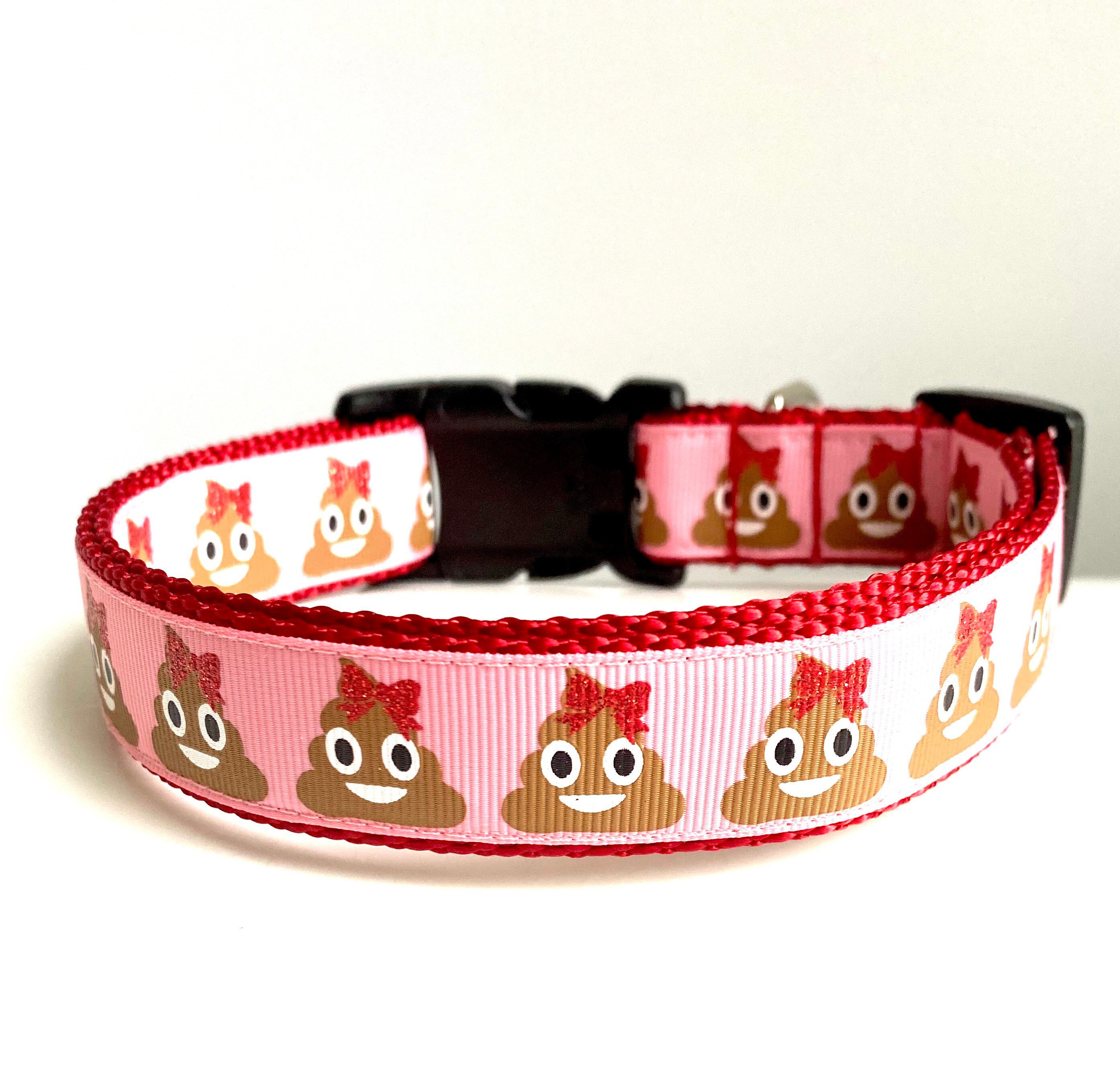 Poo Emoji Dog Collar Etsy