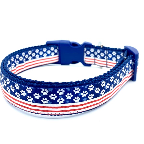 Patriotic Paws Dog Collar