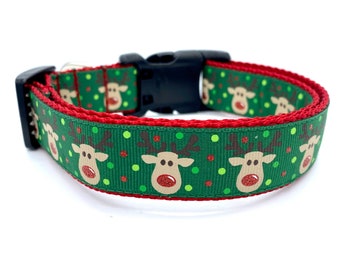 Reindeer Christmas Dog Collar