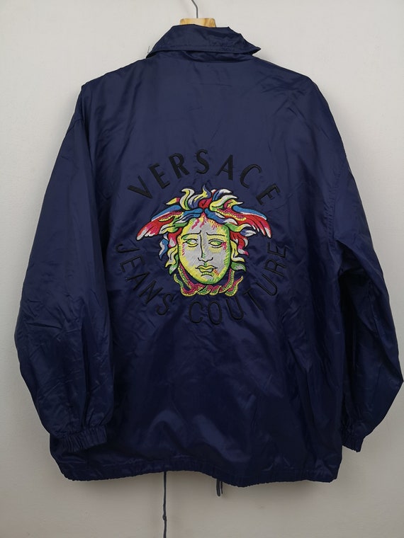 Versace Jeans Couture Jacket Rain Windbreaker Medusa Size XL | Etsy