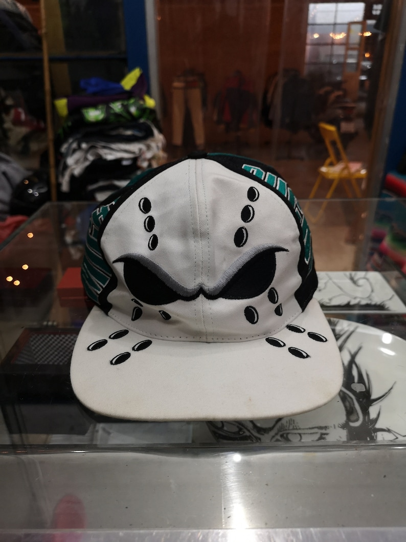 Vintage 90s Anaheim Mighty Ducks Snapback Hat Cap The Game Big Etsy