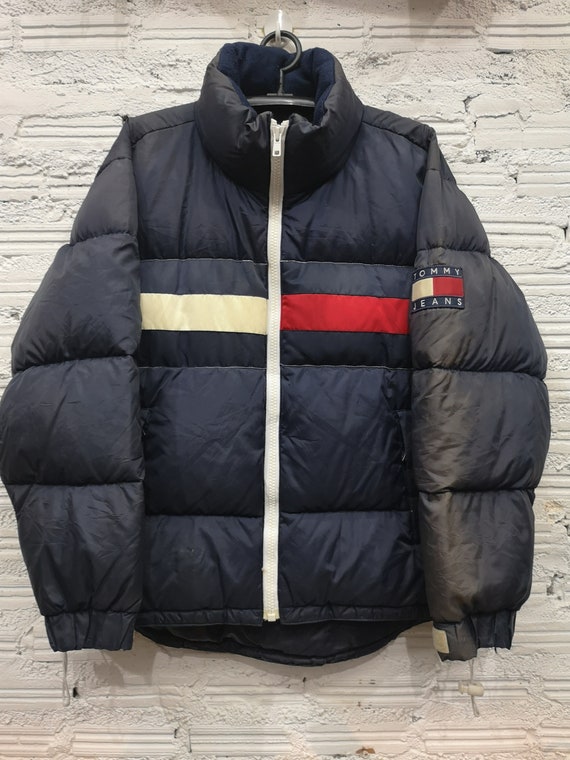 tommy hilfiger long down jacket