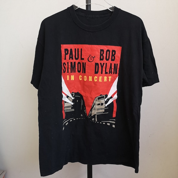Vintage Paul Simon Bob Dylan Concert T shirt size