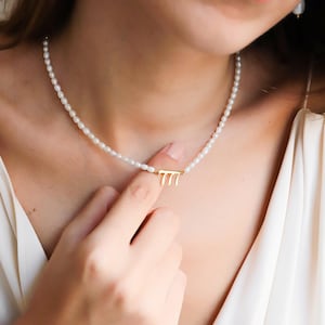 Engel Zahlen, Engel Zahl Perlenkette, Personalisierte Engel Zahl Halskette, Glückszahl Halskette, Geschenk für Sie