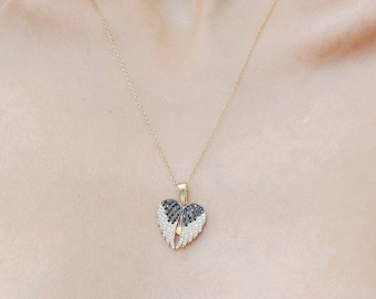 Angel Wings Necklace, Wings Name Necklace, Pop-Up Necklace, Daniel Angel Wing, Secret Name Necklace, Gift for Mother