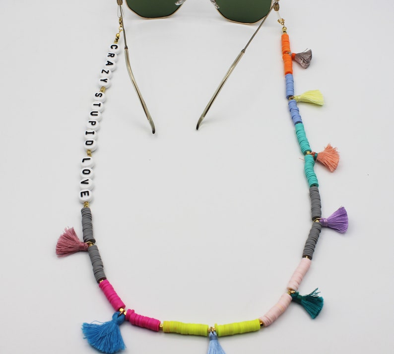 Customizable Sunglass Chains Trendy Glasses Chain Fimo Etsy