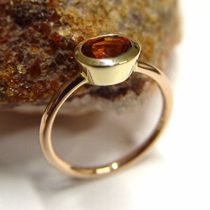 Ring in Gold mit Mandarin-Granat Bild 4