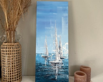 Acrylic painting: Sailing on the sea (UNIQUE)