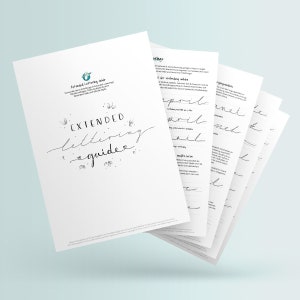 Extended Lettering Guide: Lerne die edelste Schrift für deine Handletterings