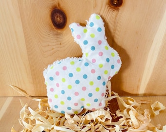 Bio Osterhase Zirbenhäschen Kuschelkissen Zirbenkissen aus 100% Bio Baumwolle befüllt mit Zirbenspänen Zirbenholz Geschenk Baby Kind