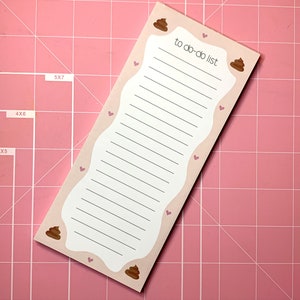 Poop Notebook Cute Poo Notepad, Poop Emoji, Funny Illustrated Paper - Do-do List ...