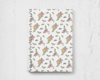Agenda floral sin fecha, semanal/mensual, 5,5 x 8,5 pulgadas