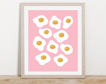 Egg Art Print, 8x10 Print, Egg Wall Art, Wall Decor, Egg Print