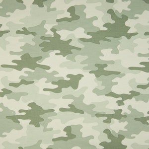 Summer Sweat Fabric french Terry Camouflage mint image 2