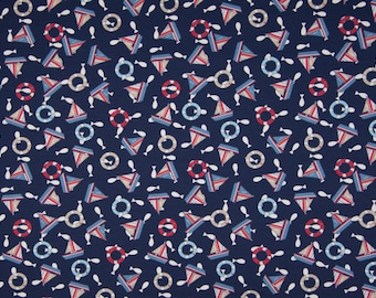 Jersey fabric Maritim navy