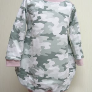 Sommer Sweat Stoff french Terry Camouflage mint afbeelding 4