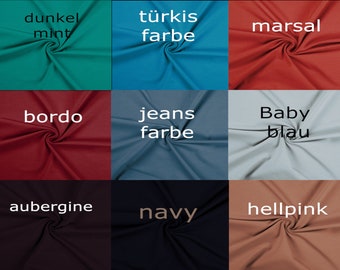 Jersey uni Verschiedene Farben