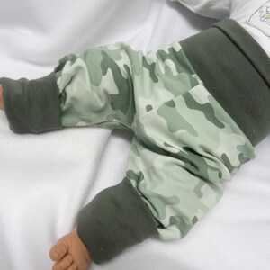 Sommer Sweat Stoff french Terry Camouflage mint afbeelding 7