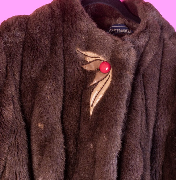 Vintage Brown Faux Fur Luxurious Coat