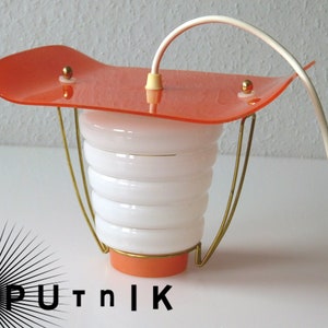 Orange lantern lamp from the 50s