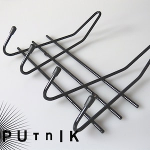 Stylish, small hook rack from the 50s
