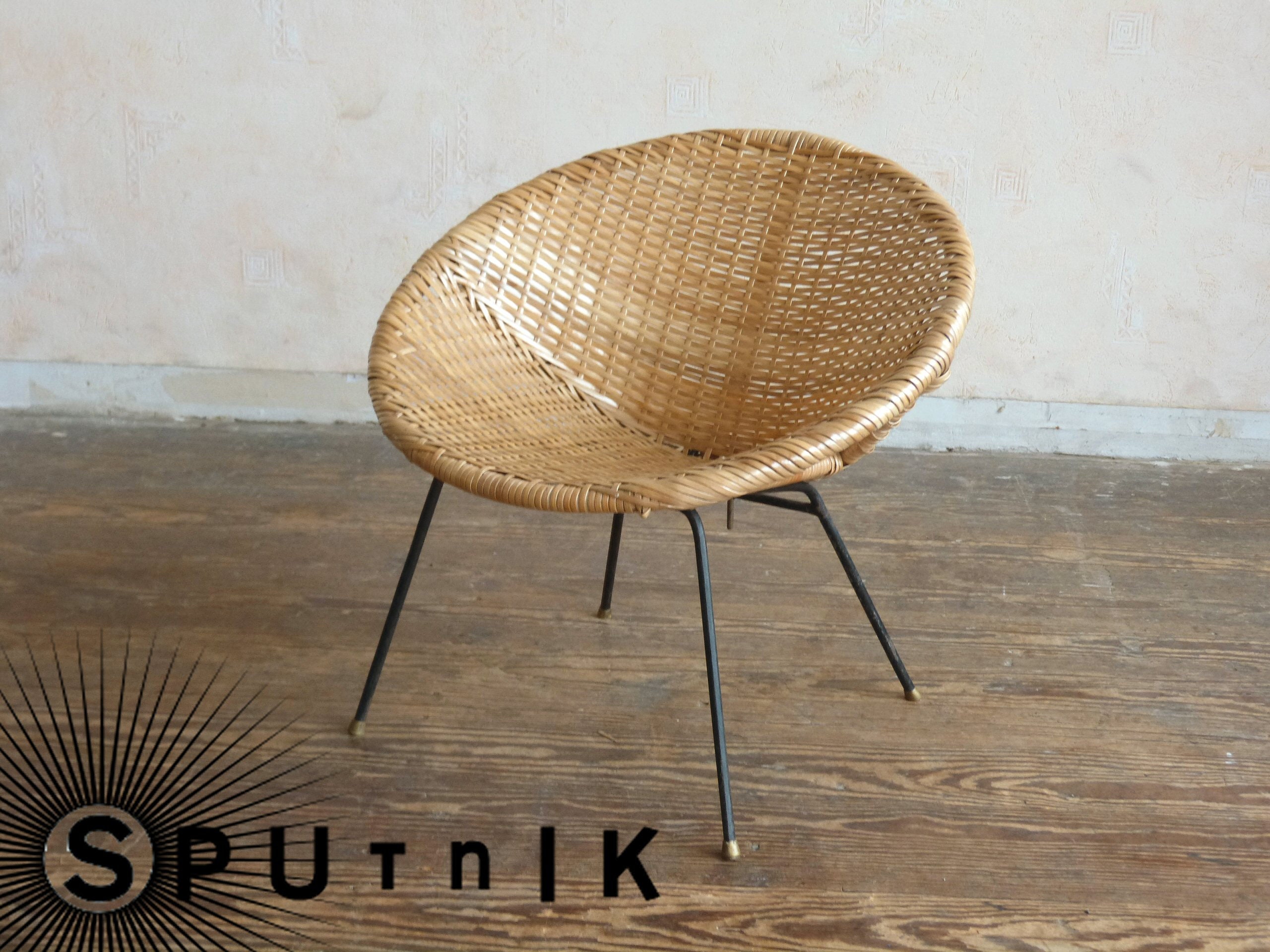 Cute wicker chair for children
