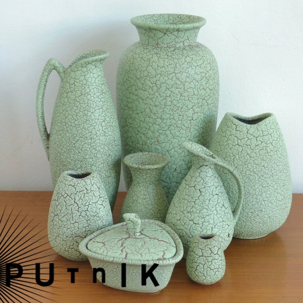1/8 Cortina vase in mint green from Jasba