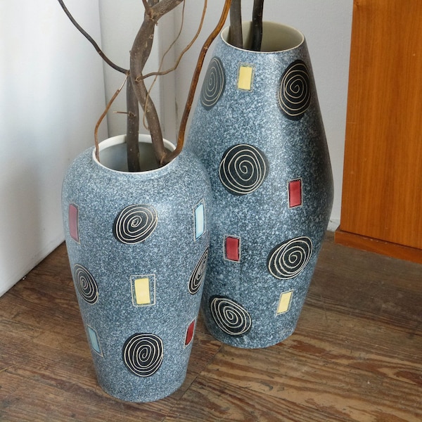 1 of 2 rare floor vases by Scheurich