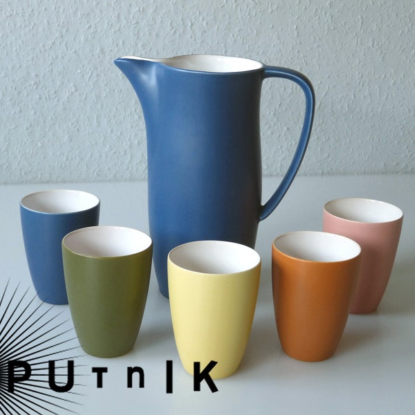 Ceramic jugs and mugs from the 50s