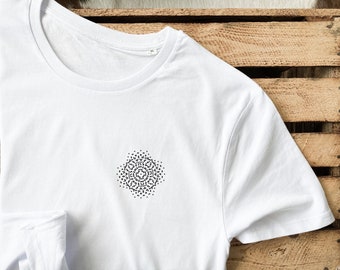 Print Grid - T-Shirt printed with handmade screen print - 100% organic cotton, Fair Wear, Unisex, S to 3XL